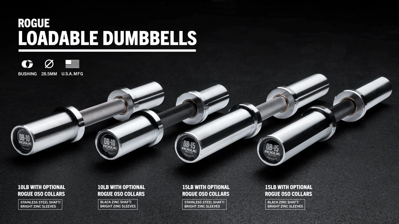 Rogue Loadable Dumbbells
